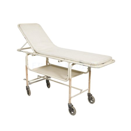 Body Trolley Rusty White